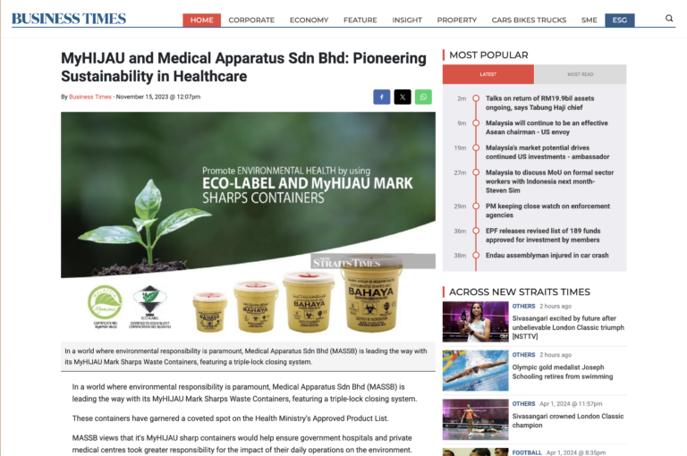 MyHIJAU and Medical Apparatus Sdn Bhd: Pioneering Sustainability in Healthcare