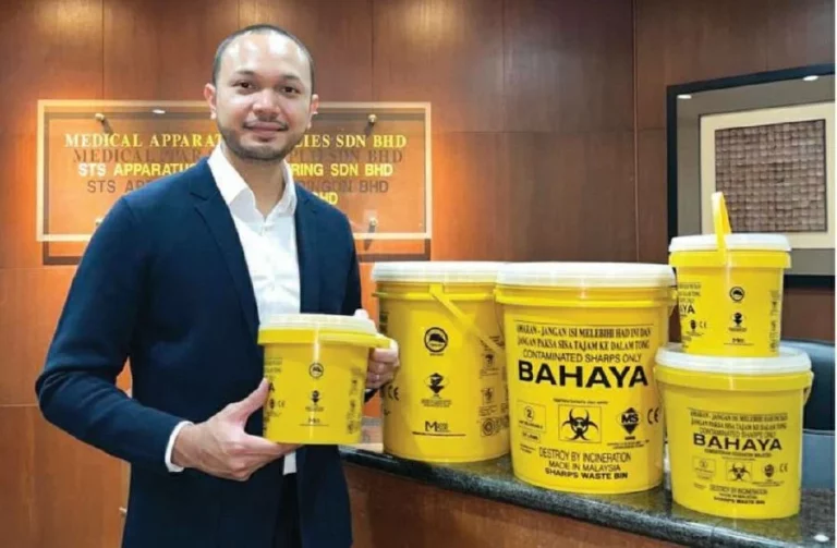 MyHIJAU sharps waste containers used in hospitals nationwide